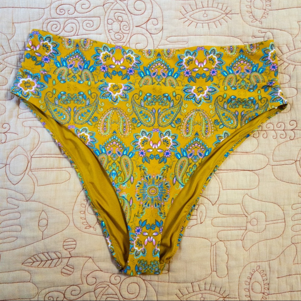 Aerie High Waisted Cheeky Bikini Bottoms